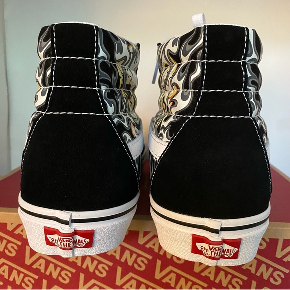 NEW Vans SK8-HI  Flame Skull Men Size 9 - Picture 9 of 10